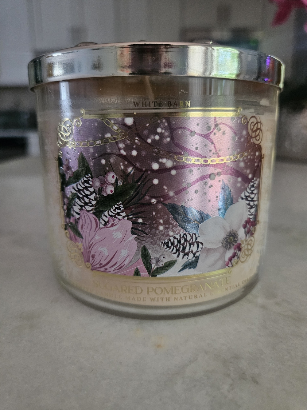 White Barn Sugared Pomegranate Candle